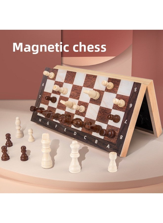 Cross-border Wooden Folding Boxed Magnetic Chess Chinese Chess for Adults and Children Board Table Game Toys